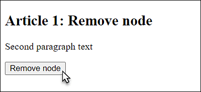 A <p> Element Has Been Removed