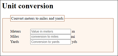 Users Can Enter a Numerical Value in Meters