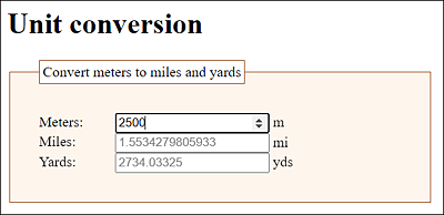 The Ajax Application during Execution